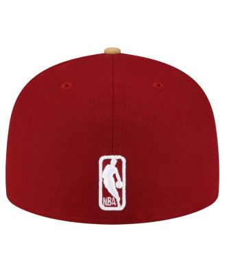 Men's Wine, Gold Cleveland Cavaliers 2-Tone 59FIFTY Fitted Hat