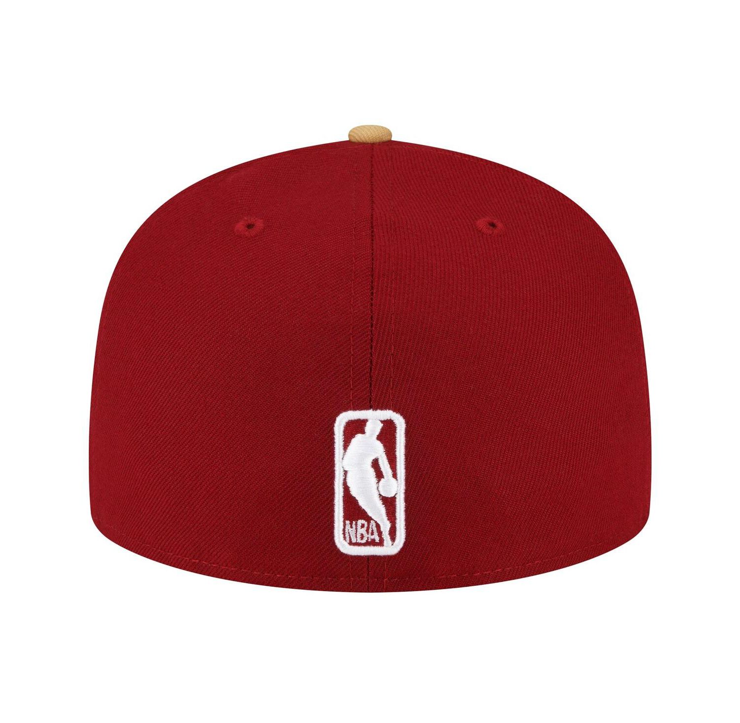 Men's Wine, Gold Cleveland Cavaliers 2-Tone 59FIFTY Fitted Hat