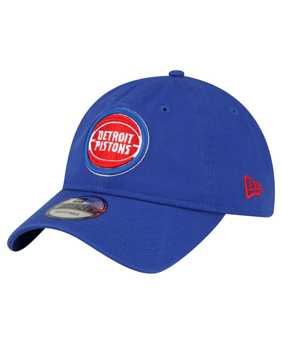 Shop New Era Men's  Royal Detroit Pistons Team 2.0 9twenty Adjustable Hat
