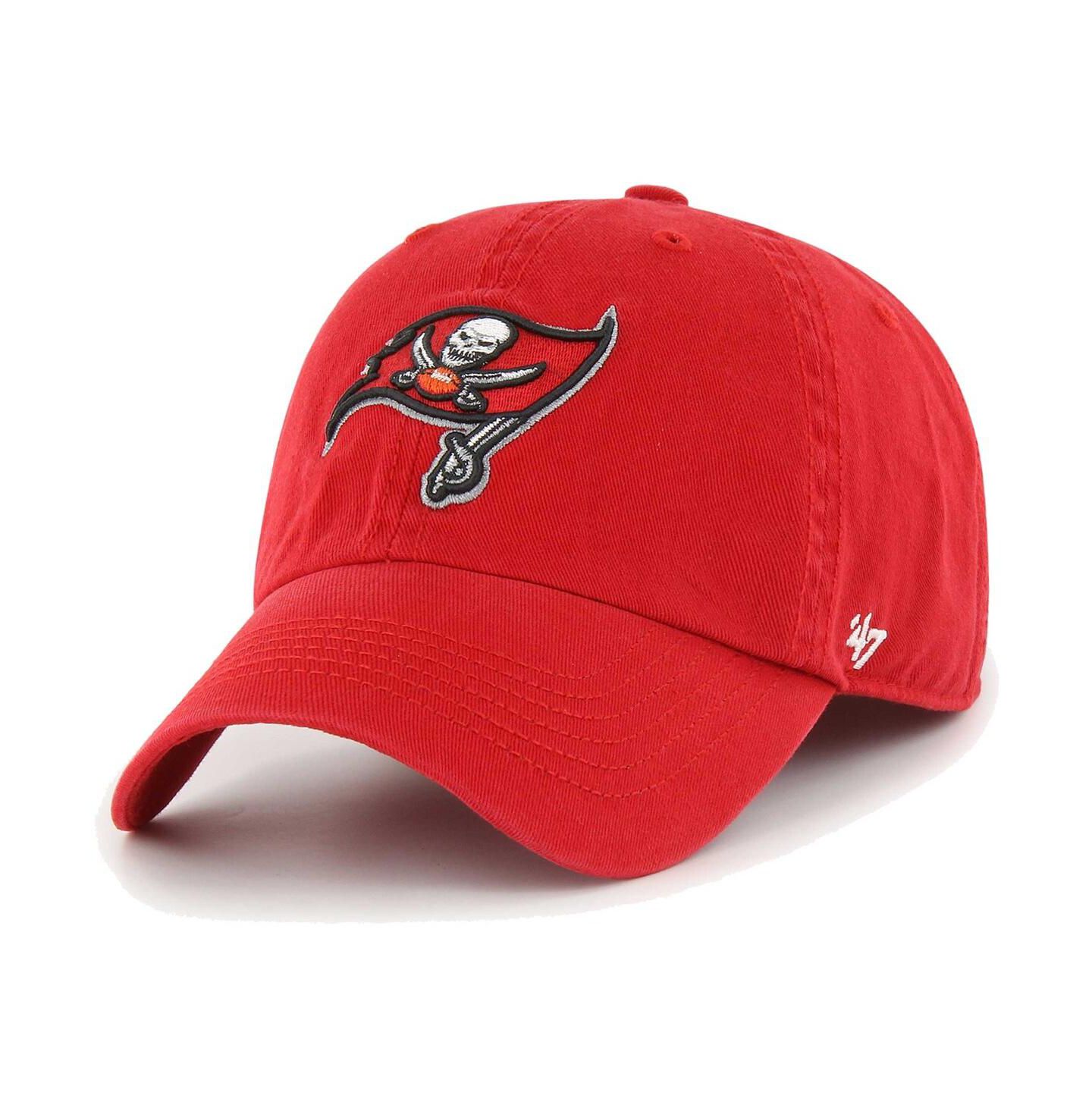 Мужская кепка '47 Brand Red Tampa Bay Buccaneers Franchise Logo Fitted Hat — фото 1