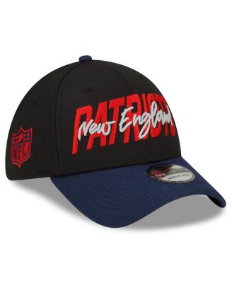 Men's Black, Navy New England Patriots 2022 NFL Draft 39THIRTY Flex Hat