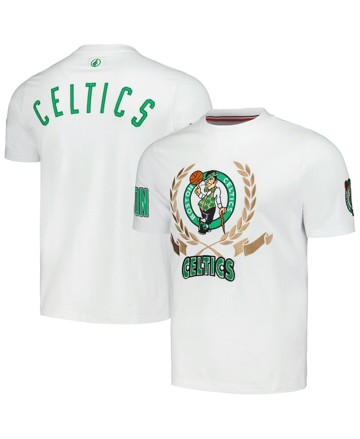Men's and Women's Fisll White Boston Celtics Heritage Crest T-shirt - White