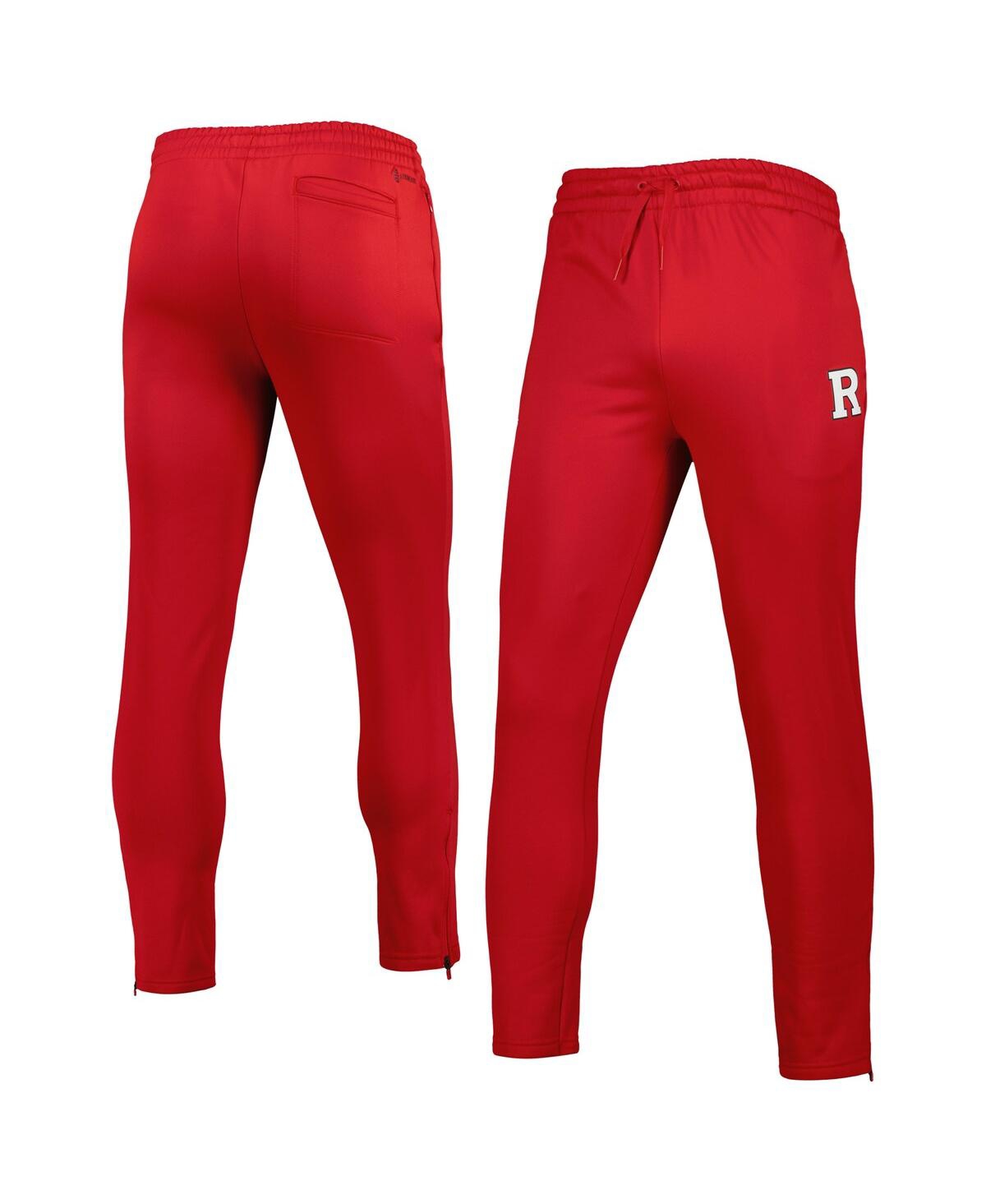 Shop Adidas Originals Men's Adidas Scarlet Rutgers Scarlet Knights Aeroready Tapered Pants