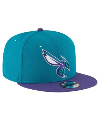Men's Teal, Purple Charlotte Hornets Official Team Color 2Tone 9FIFTY Snapback Hat