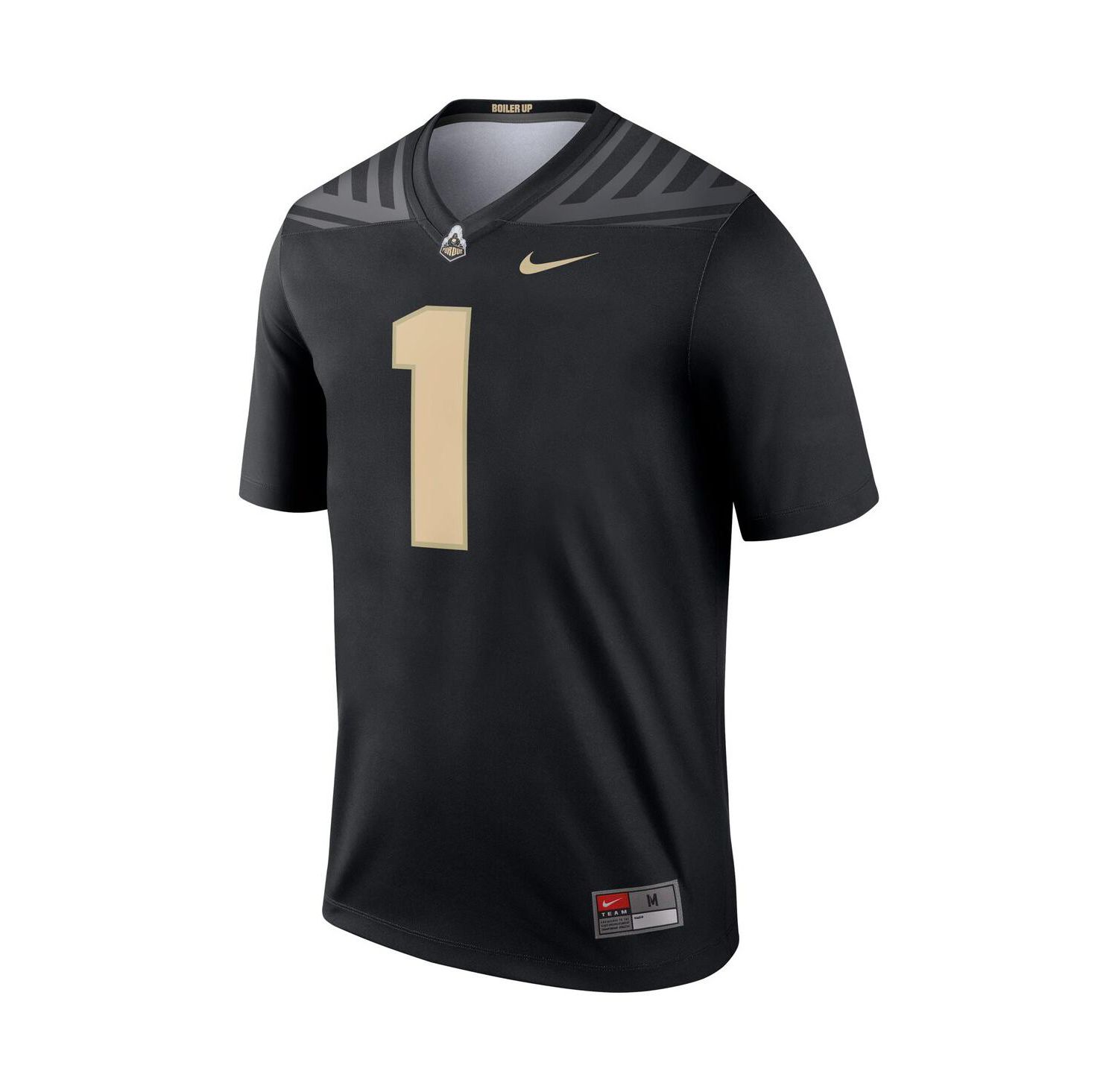 Men's #1 Black Purdue Boilermakers Legend Jersey