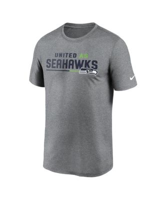 Men's Heather Gray Seattle Seahawks Legend Team Shoutout Performance T-shirt