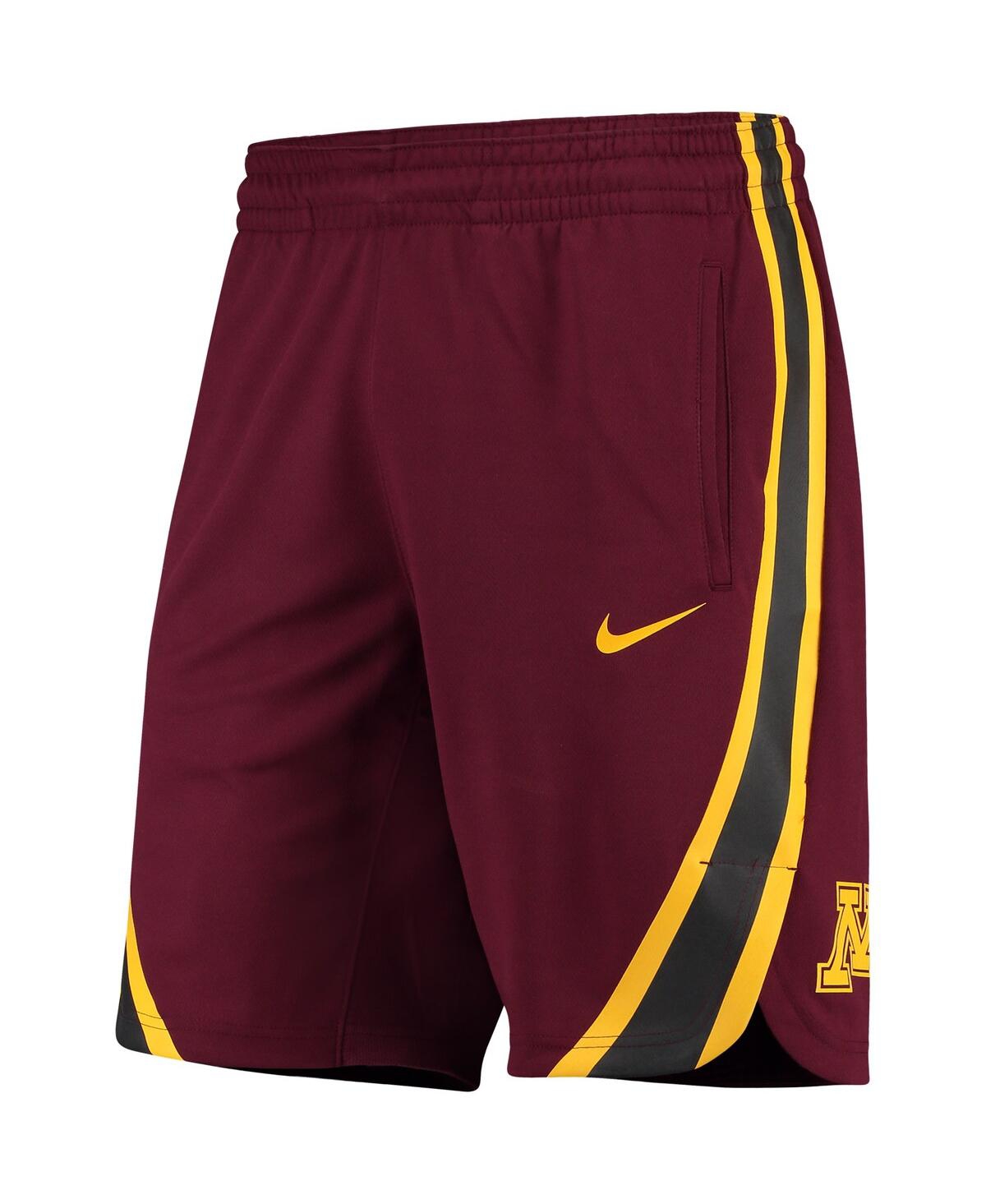 Shop Nike Men's  Maroon Minnesota Golden Gophers Replica Basketball Shorts
