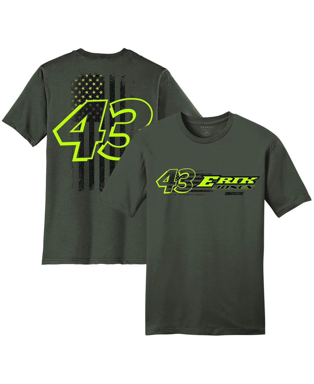 Men's Legacy Motor Club Team Collection Green Erik Jones Flag T-shirt - Green
