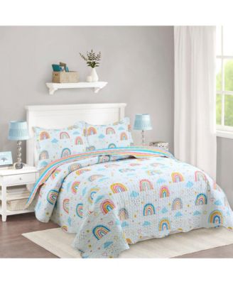Kids Girls Quilt Set Bedspread Coverlet Set A82 - Full