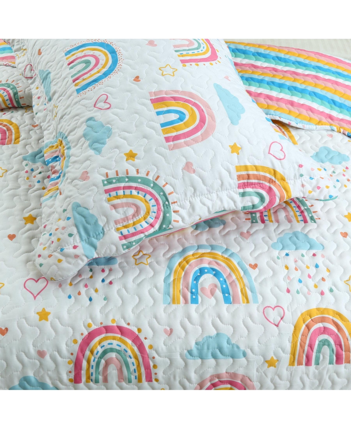 MarCielo Kids Girls Quilt Set Bedspread Coverlet Set A82