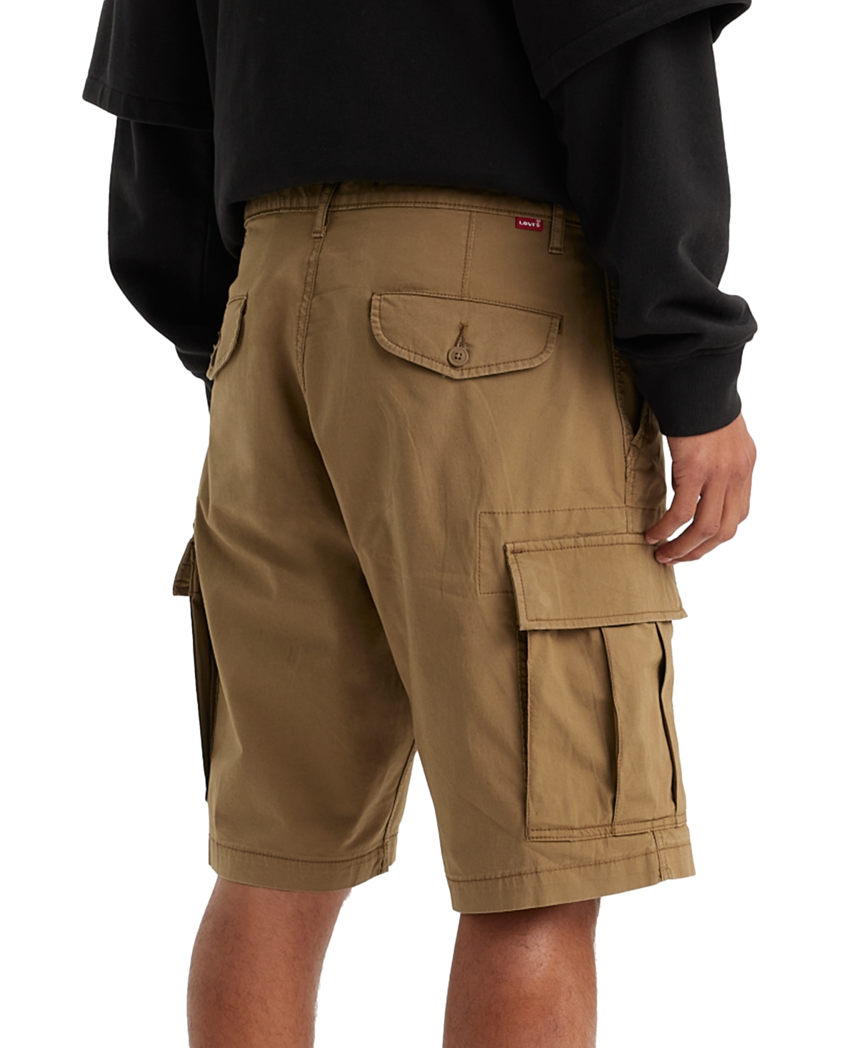 Shop Levi's Men's Carrier Loose-fit 9.5" Stretch Cargo Shorts In Otter
