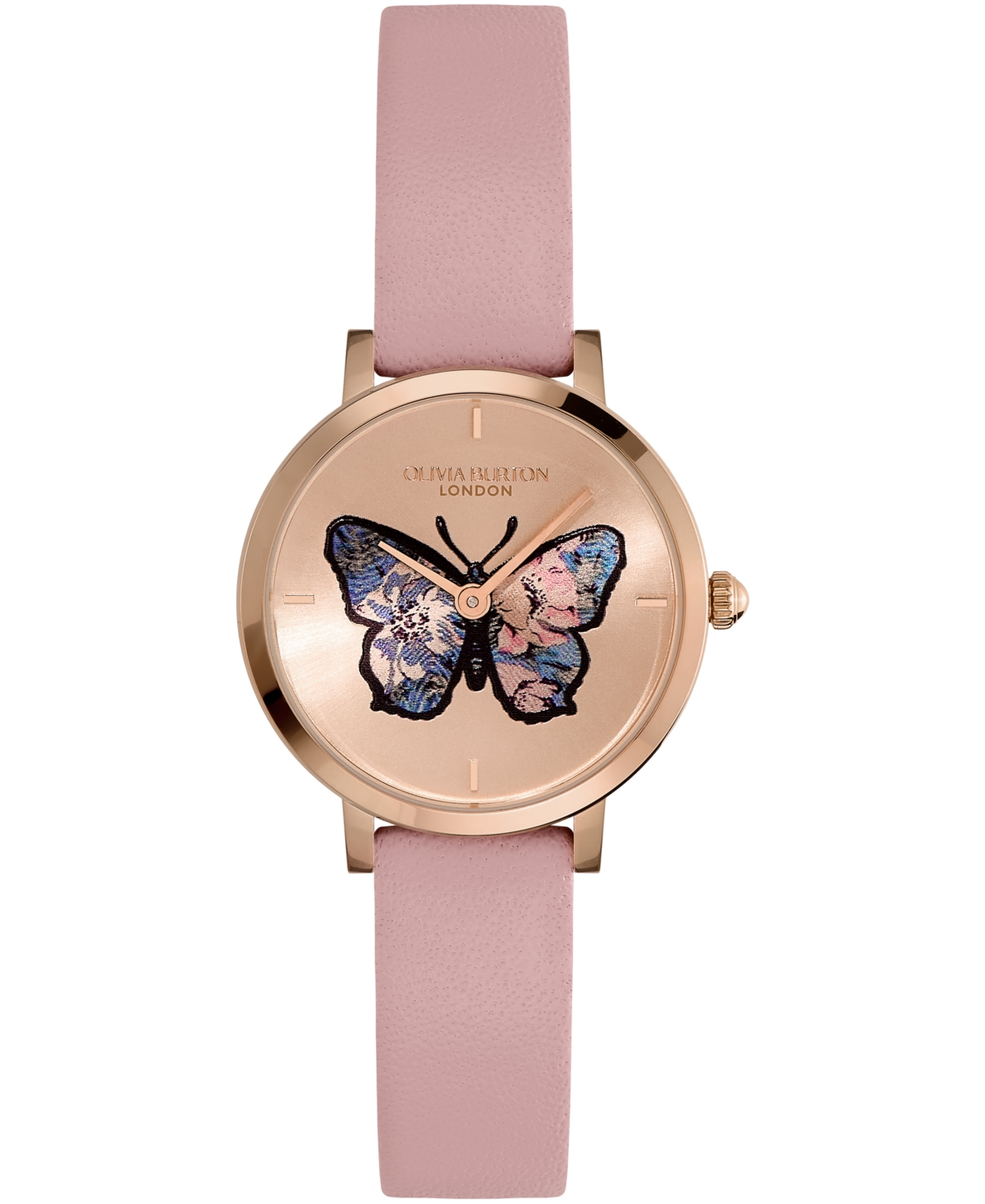 Women's Signature Butterfly Rose Gold-Tone Stainless Steel Mesh Watch 28mm - Rose Gold