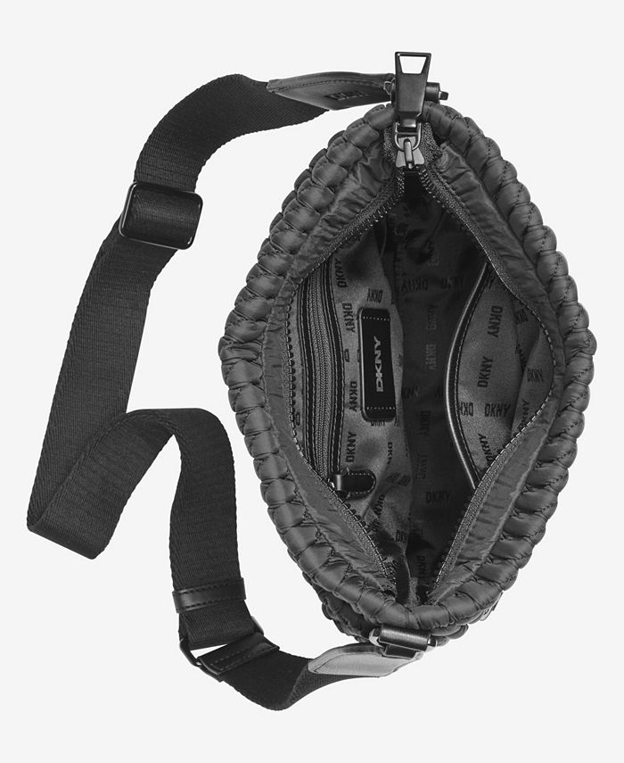 DKNY Women's Mack Nylon Crossbody Bag – Light Khaki Casual Soft Shoulder Bag, One Size