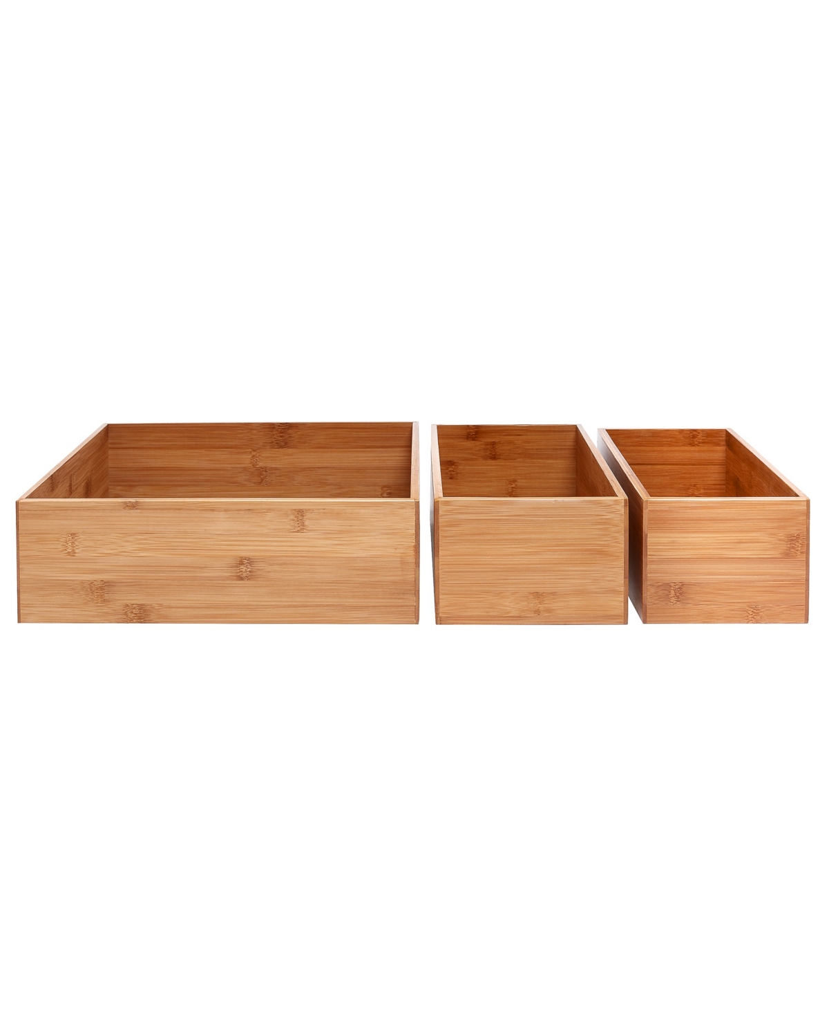 Shop Seville Classics Bamboo 5-piece Storage Bin Organizer Box Set