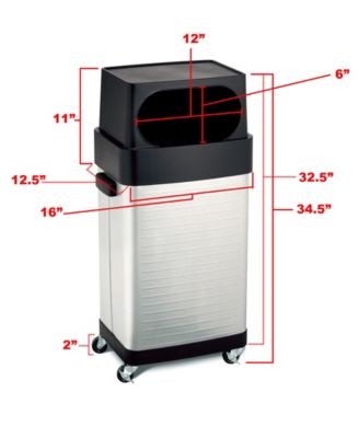 17-Gallon Wheeled Trash Bin
