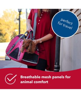 Bergan - Comfort Carrier for Cat, Dog and Other Pets - Heather Berry (19 x 10 x 13 Inches)