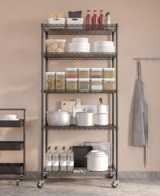 UltraDurable 5-Tier NSF Steel Wire Shelving System