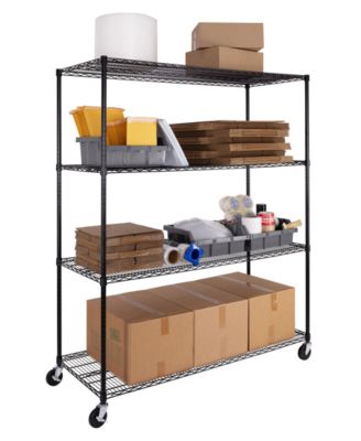 UltraDurable 4-Tier NSF Steel Wire Shelving, 60" W x 24" D x 76" H
