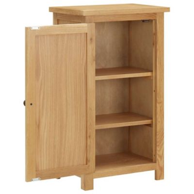Cupboard 17.7"x12.6"x33.5" Solid Oak Wood