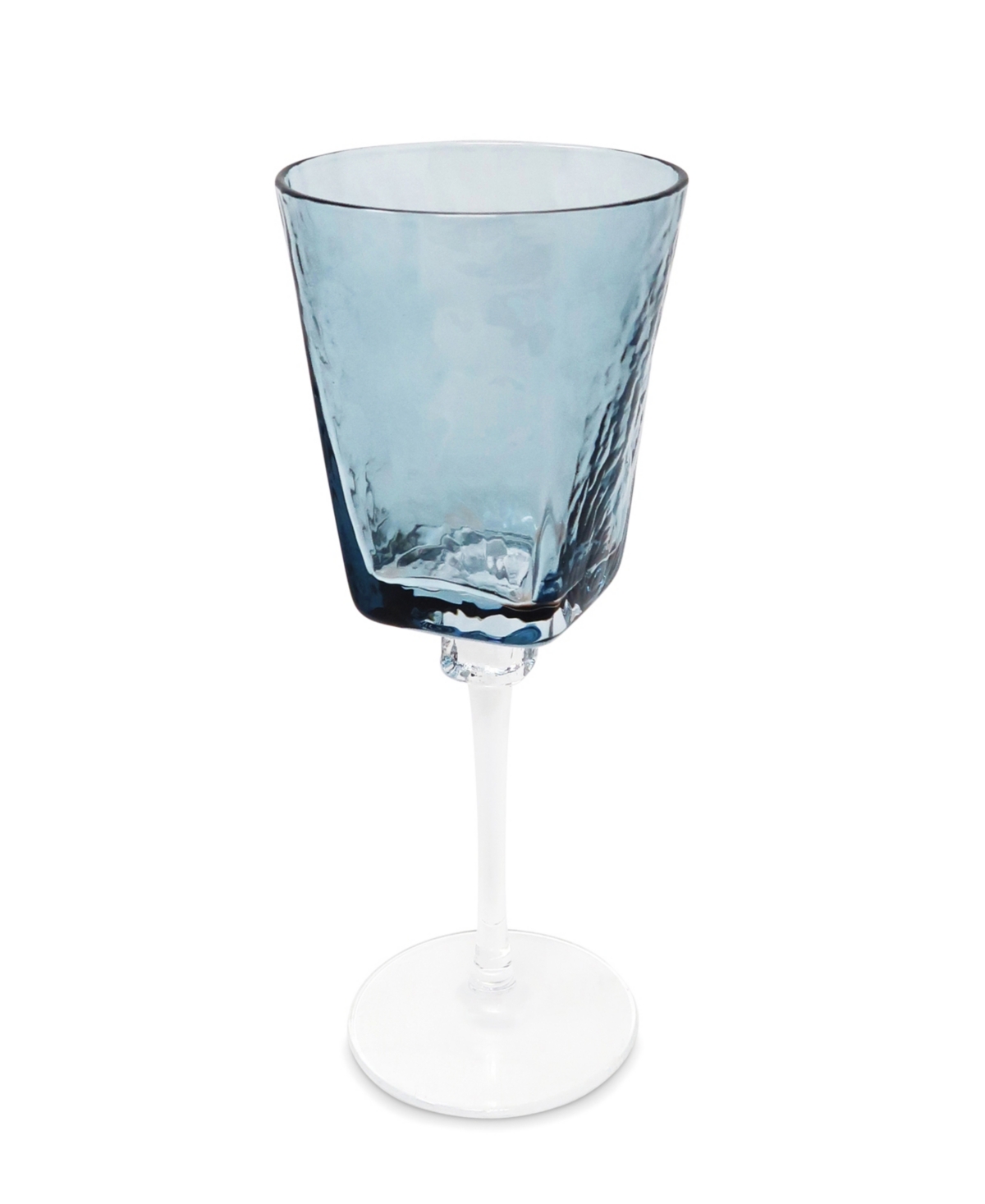 Vivience Hammered Wine Glasses, Set Of 6 In Blue