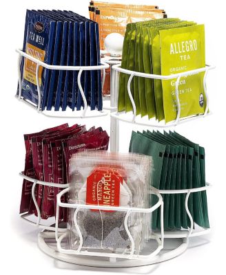 Tea Bag 2 Tier Lazy Susan Organizer