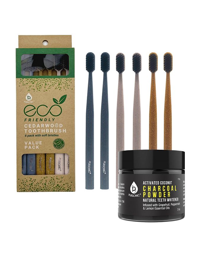 PURSONIC Natural Radiance Combo: Activated Coconut Charcoal Powder ...