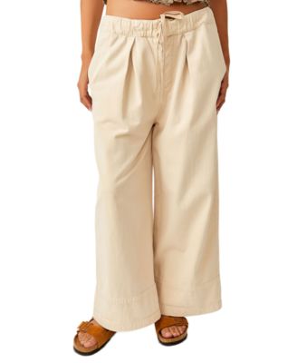 Free People - Women's After Love Cuffed Cropped Pants