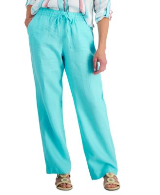 Charter Club - Linen Petite Drawstring Pants