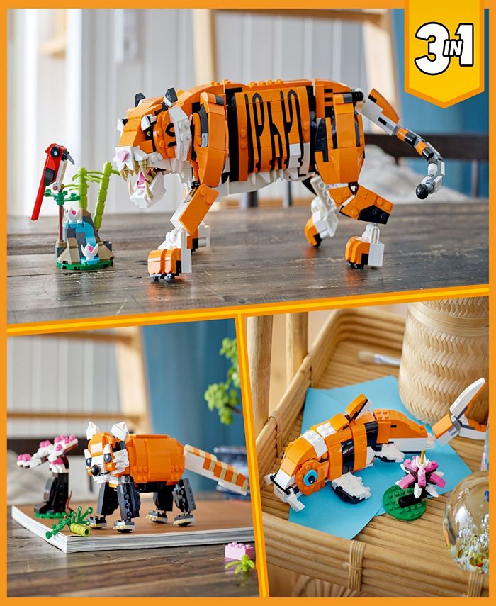 LEGO® Creator 31129 3in1 Majestic Tiger Toy Building Set Macy's