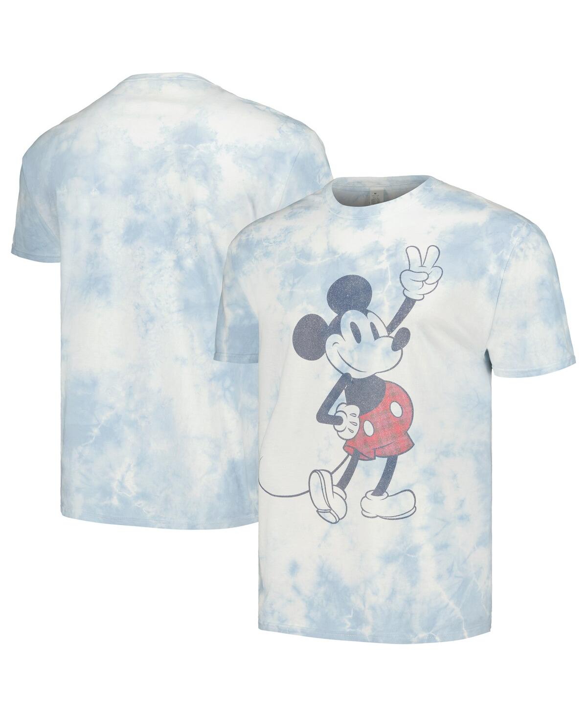 Men's and Women's White Mickey & Friends Plaid Graphic T-shirt - White