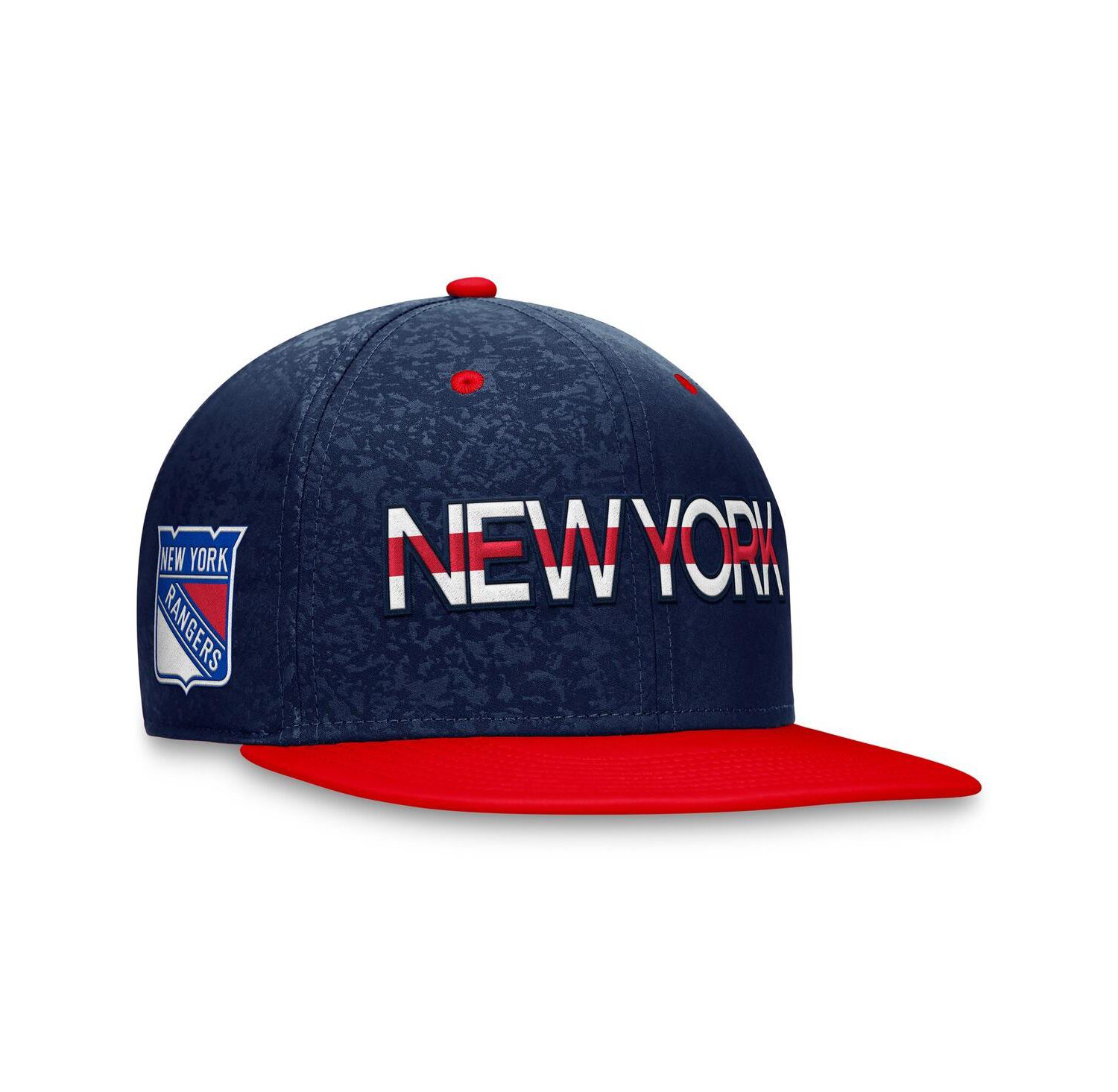 Men's Navy, Red New York Rangers Authentic Pro Rink Two-Tone Snapback Hat