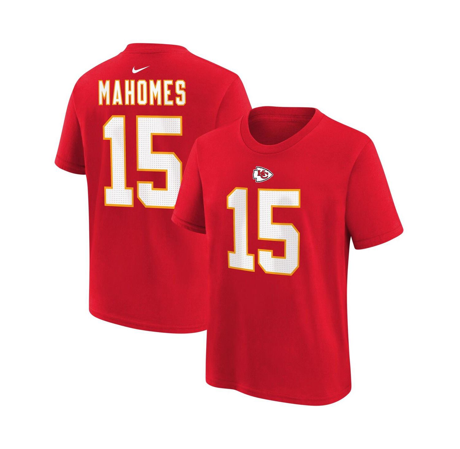 Little Boys and Girls Patrick Mahomes Red Kansas City Chiefs Player Name and Number T-shirt