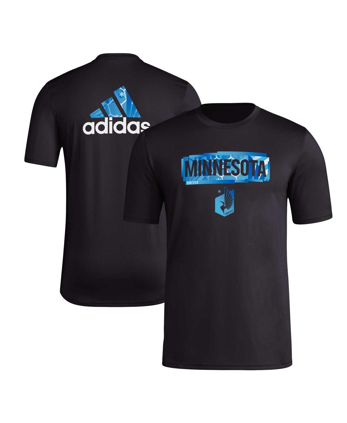 Shop Adidas Originals Men's Adidas Black Minnesota United Fc Local Pop Aeroready T-shirt