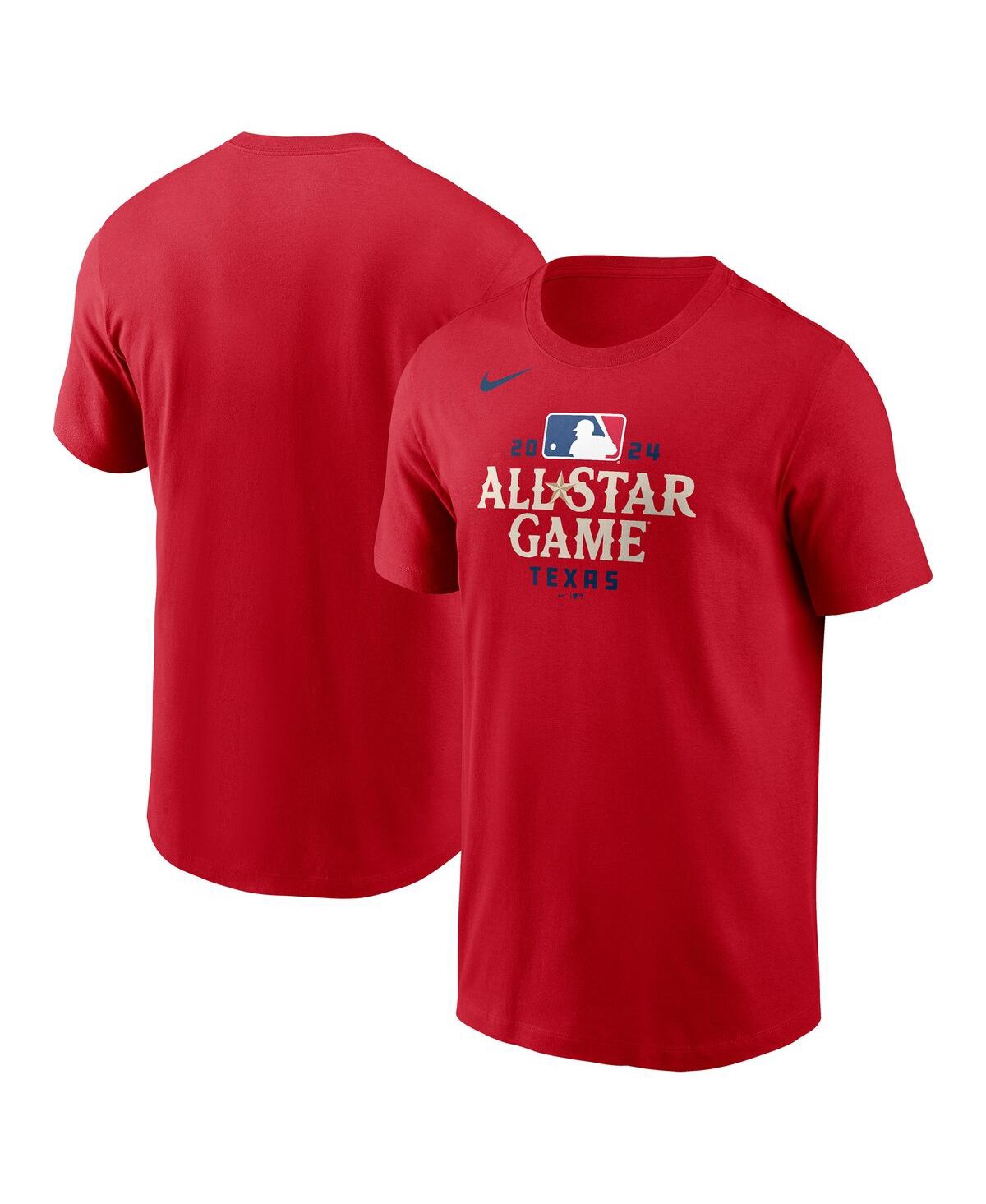 Shop Nike Men's  Red 2024 Mlb All-star Game Wordmark T-shirt