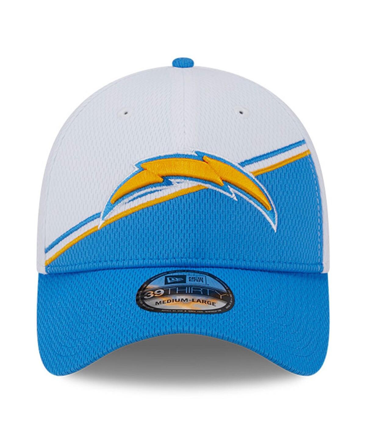 New Era Men's  White, Powder Blue Los Angeles Chargers 2023 Sideline 9forty Adjustable Hat In White,blue