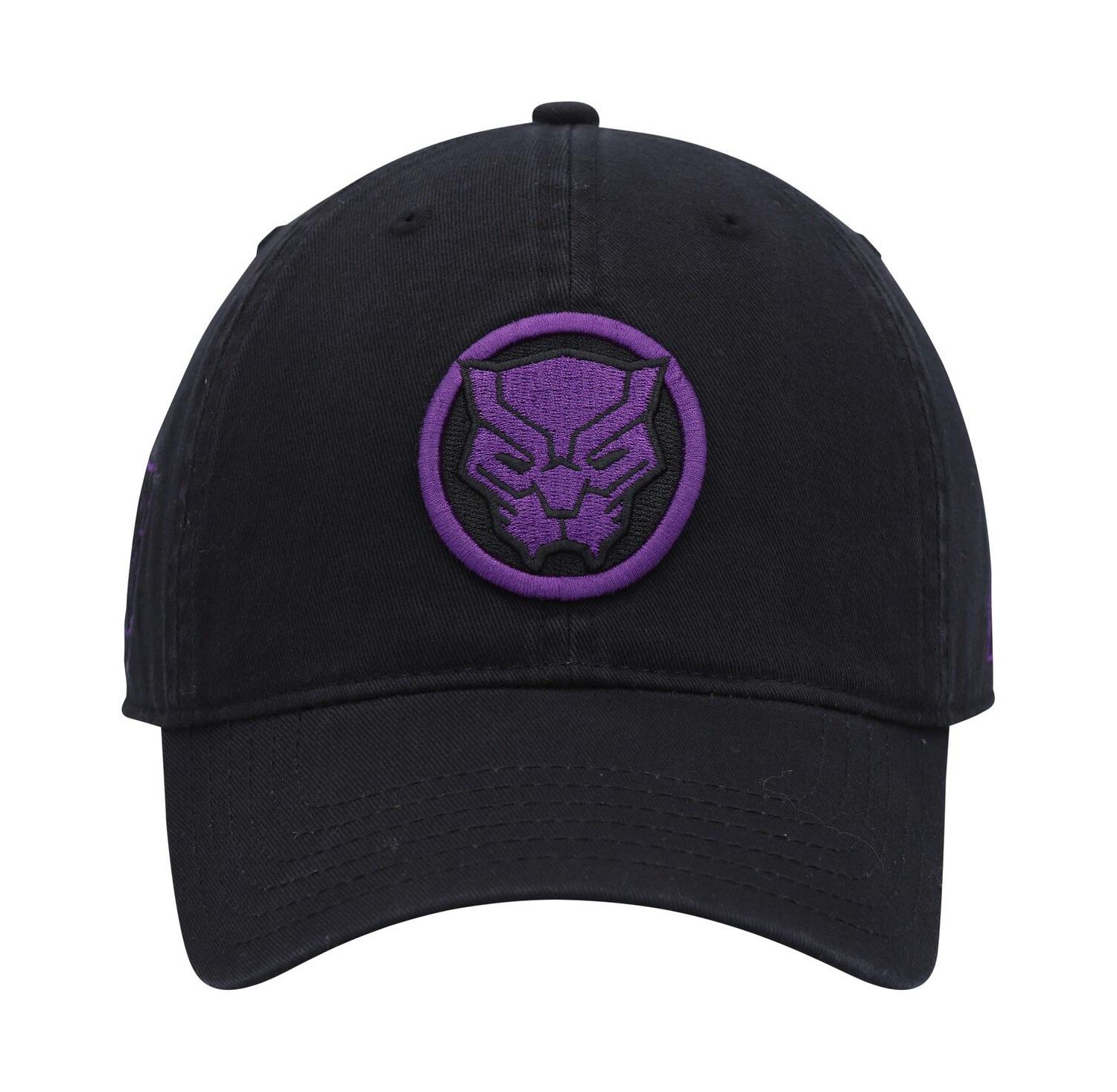 Men's Black Black Panther Dad Adjustable Hat