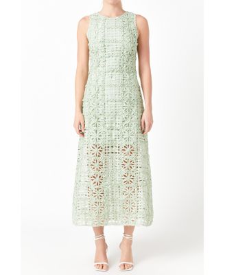 Women's Textured Sleeveless Maxi Dress