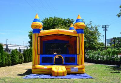 Volcano Commercial Grade Bounce House Inflatable 13'x13' (with Blower), for Kids and Adults, Outdoor Indoor, Backyard Moonwalk, Birthday Party Rental, Basketball Hoop Inside, Castle Theme