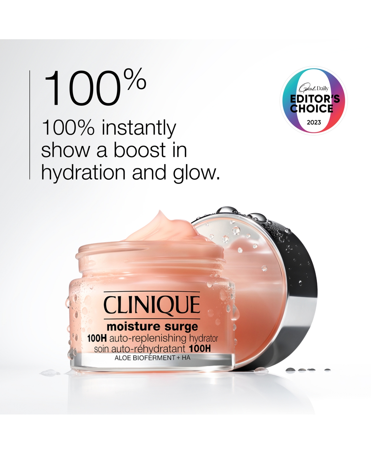 Clinique Moisture Surge 100H Auto-Replenishing Hydrator Gel Moisturizer with Hyaluronic Acid