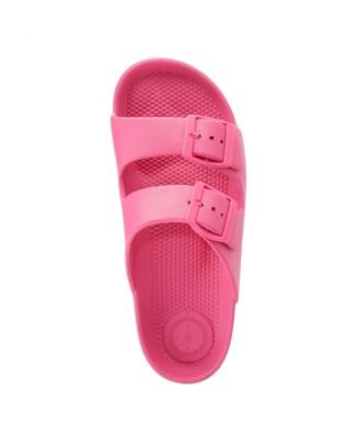 Women's Double Buckle Adjustable Slide with Everywear