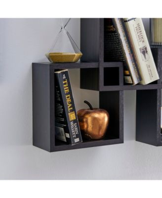 Intersecting Cube Shelves - Black