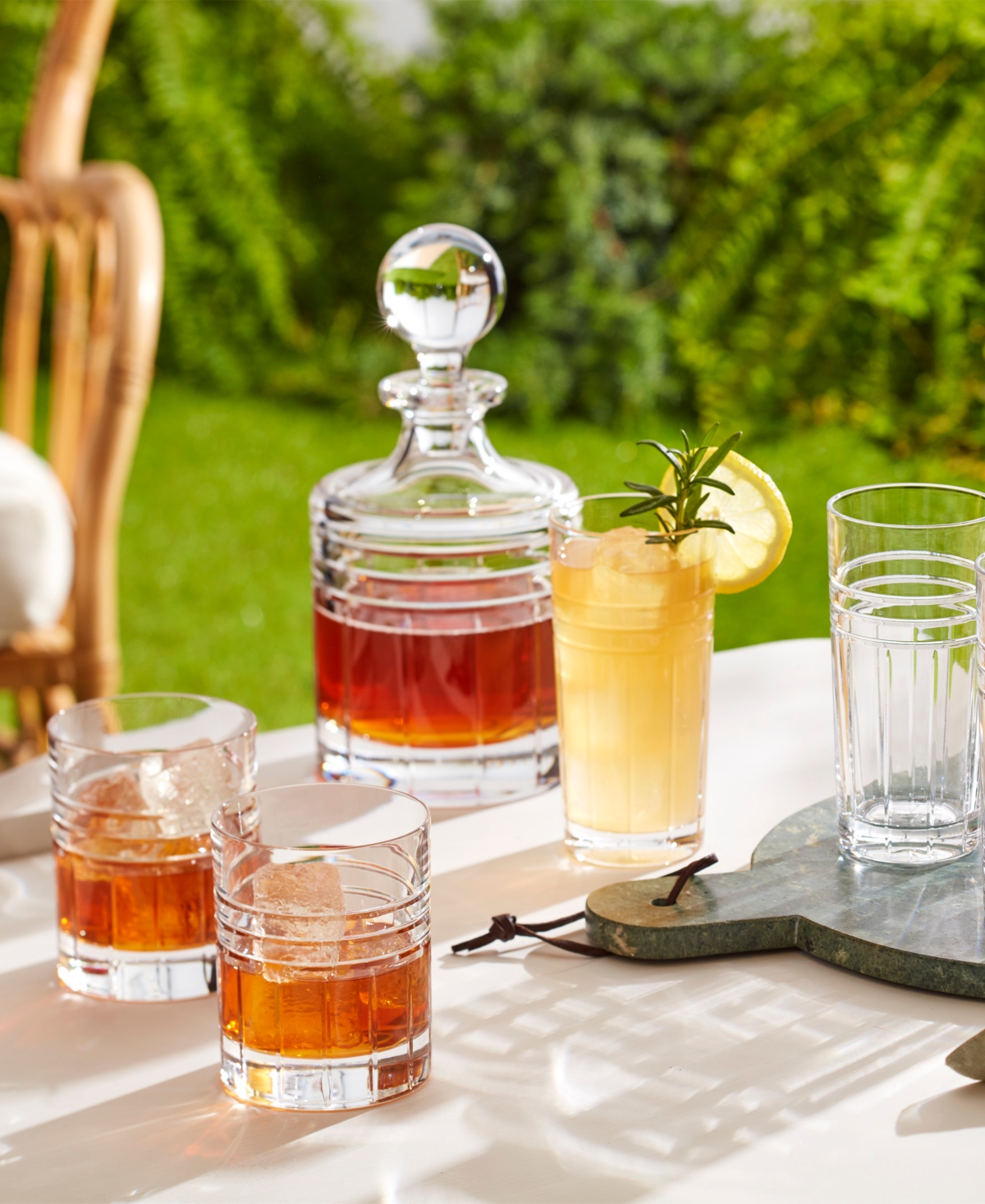Reed & Barton Tempo Highball Glasses, Set Of 4 In Clear And No Color