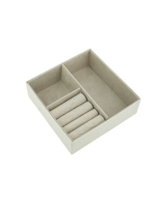 Imitation Pearl Hoop Earring and Necklace with Jewelry Box Set