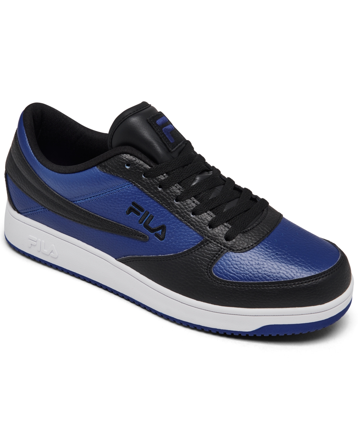 Men's A-Low Casual Sneakers from Finish Line - Blue, Black, White