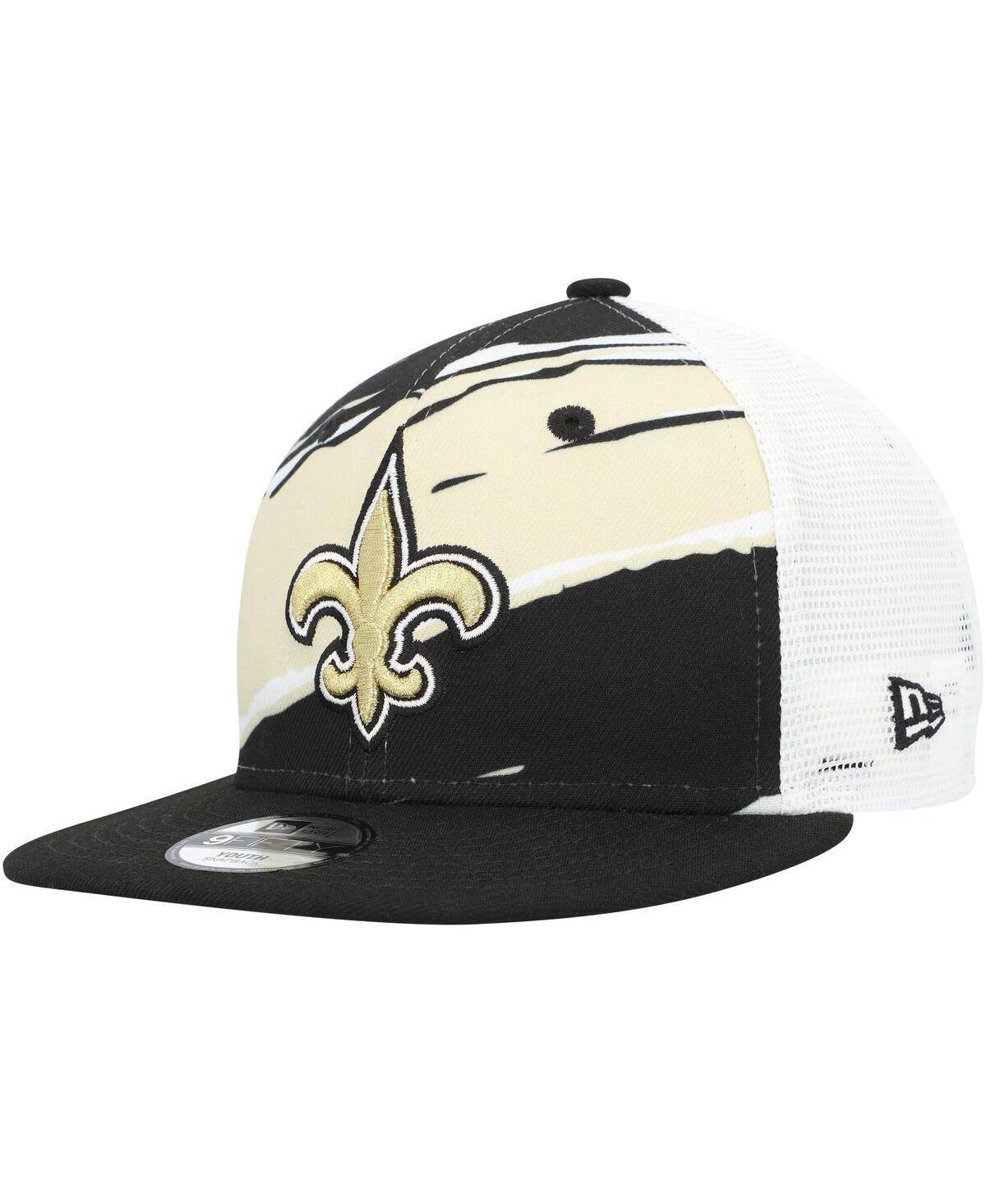 New Era Kids' Youth Boys  Black New Orleans Saints Tear 9fifty Snapback Hat