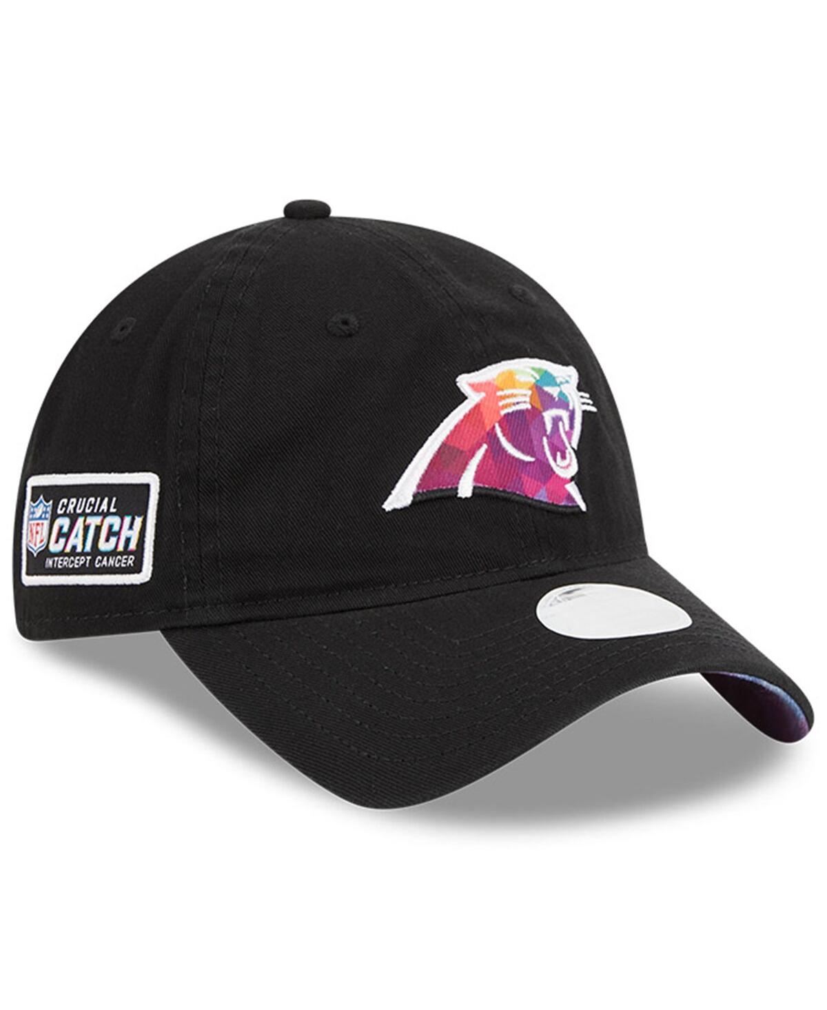 New Era Women's  Black Carolina Panthers 2023 Nfl Crucial Catch 9twenty Adjustable Hat In Black