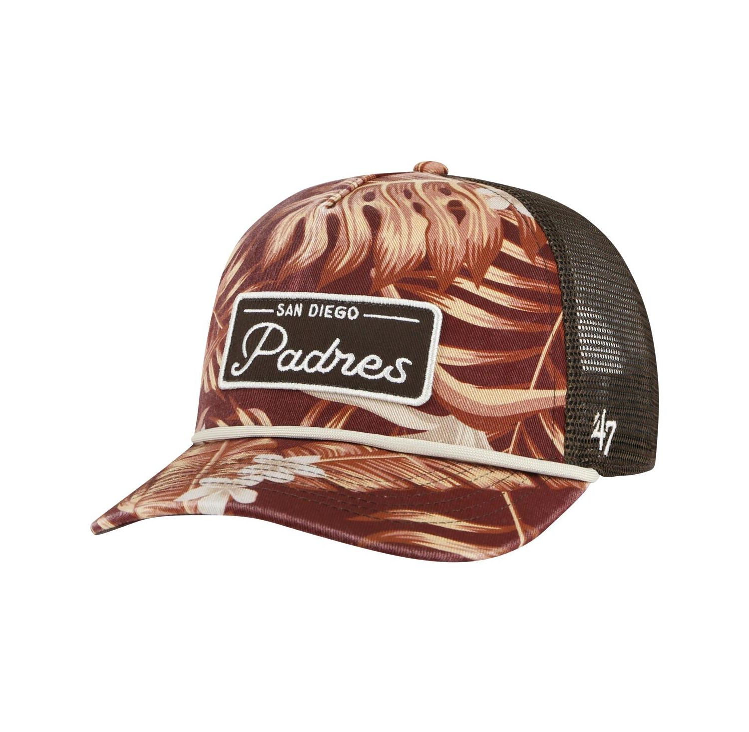 Men's Brown San Diego Padres Tropicalia Trucker Hitch Adjustable Hat