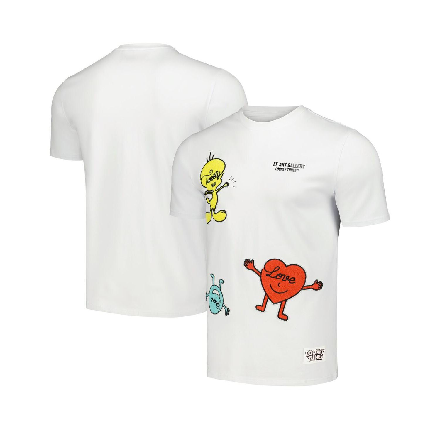 Men's and Women's White Looney Tunes Positive Energy T-shirt
