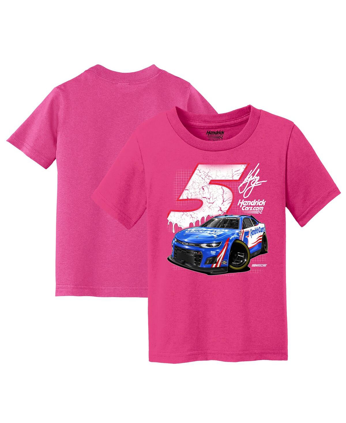 Shop Hendrick Motorsports Team Collection Girls Toddler  Pink Kyle Larson Car T-shirt