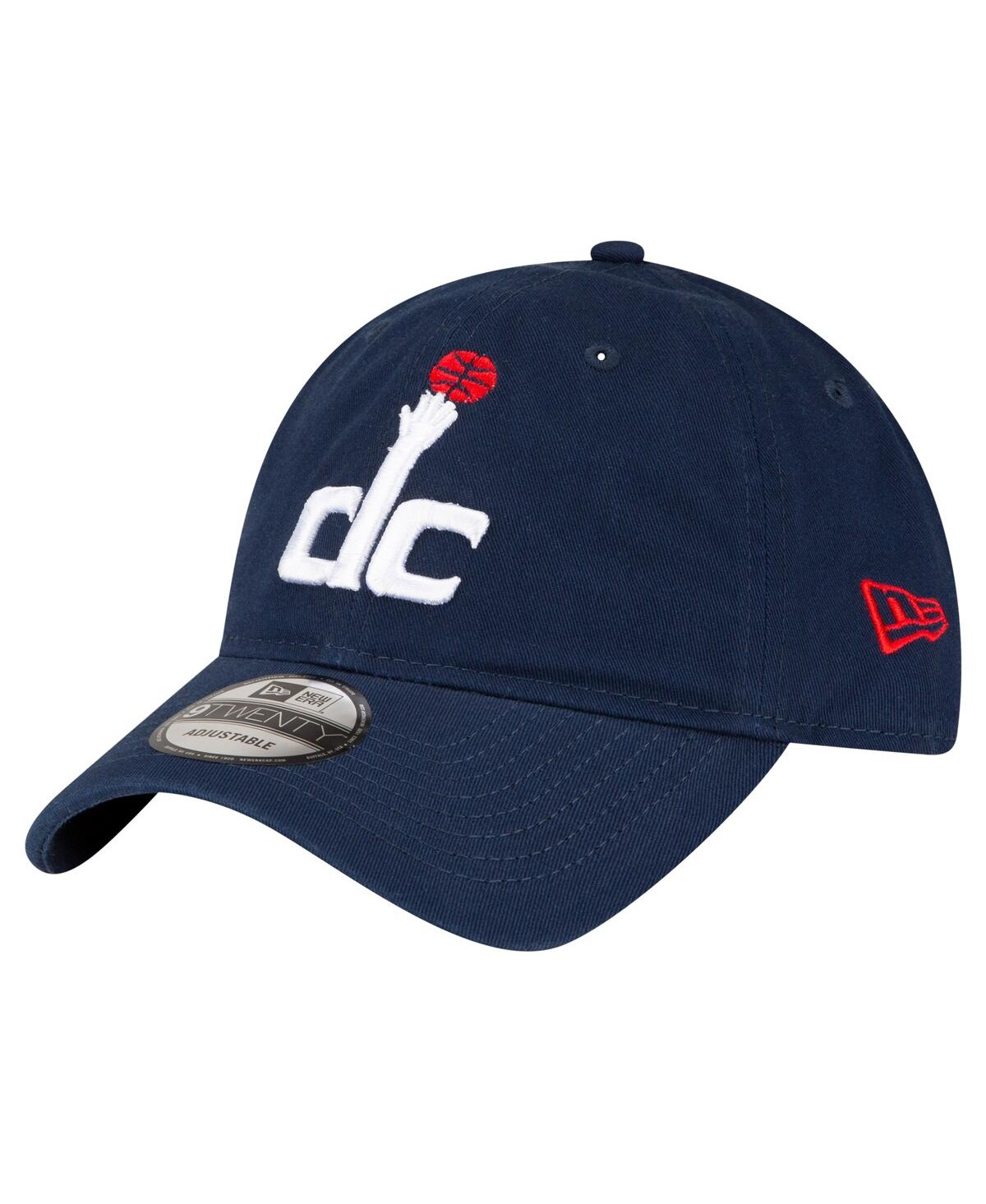 Shop New Era Men's  Navy Washington Wizards Team 2.0 9twenty Adjustable Hat